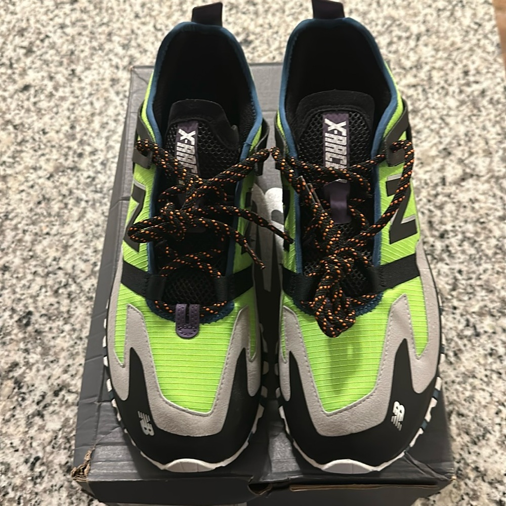 New Balance, size 13, green with gray/black/orange